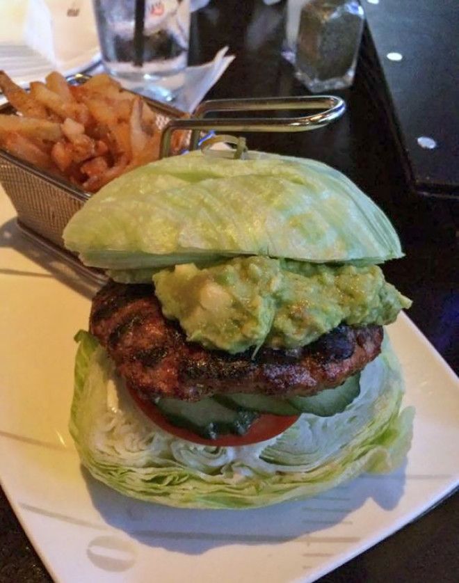 So I Ordered A Lettuce Burger Thinking It Would Come On Two Pieces Of Lettuce