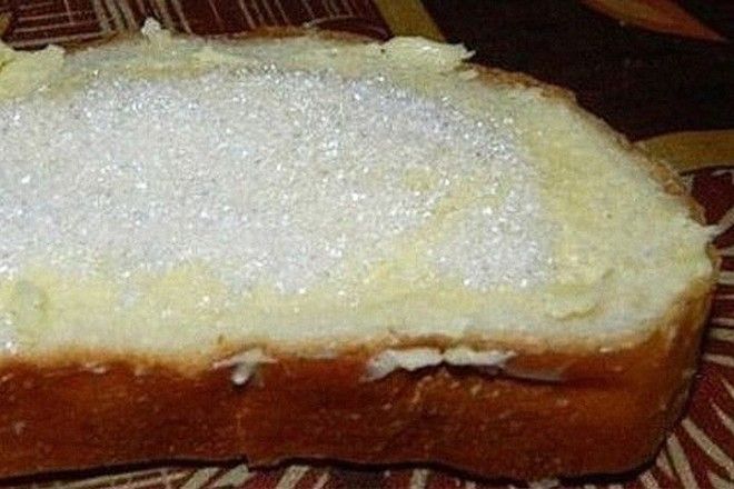 1. Хлеб с маслом и сахаром 1 Хлеб с маслом и сахаром СССР еда история факты
