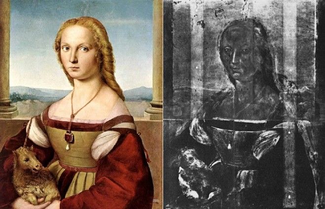 Дама с единорогом Рафаэль 1506 год