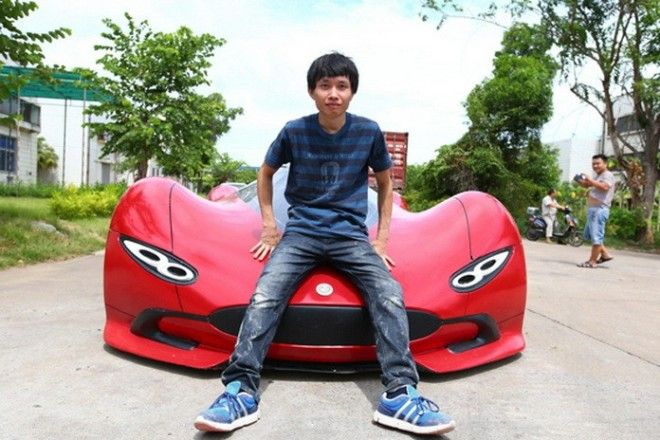 Китаец смог самостоятельно собрать автомобиль мечты