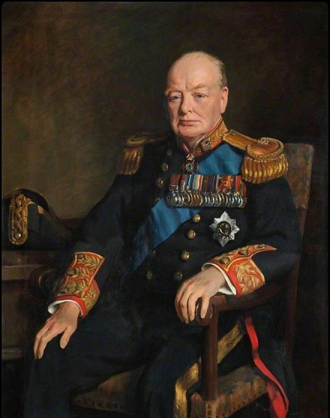 Уинстон Черчилль. Парадный портрет. | Фото: collections.rmg.co.uk