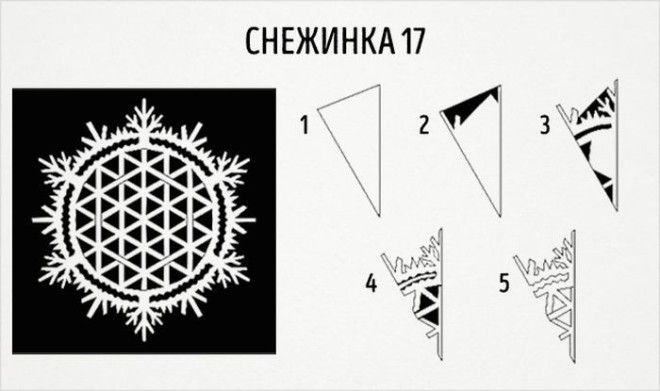 20 схем для вырезания снежинок из бумаги 20 схем для вырезания снежинок из бумаги новый год, своими руками, снежинки