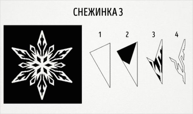 20 схем для вырезания снежинок из бумаги 20 схем для вырезания снежинок из бумаги новый год, своими руками, снежинки