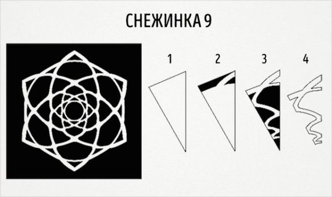 20 схем для вырезания снежинок из бумаги 20 схем для вырезания снежинок из бумаги новый год, своими руками, снежинки