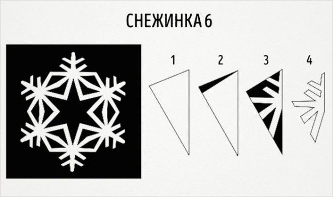 20 схем для вырезания снежинок из бумаги 20 схем для вырезания снежинок из бумаги новый год, своими руками, снежинки