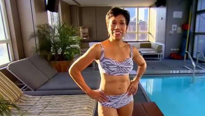 73летняя бабуля вышла на подиум в бикини