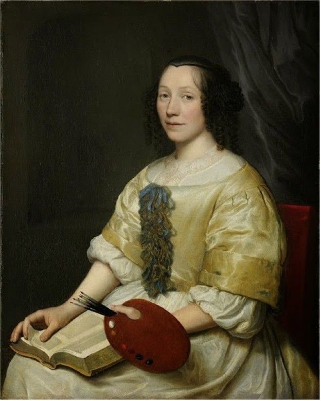 Автопортрет. (1671). Автор: Мария ван Остервейк. Автопортрет. (1671). Автор: Мария ван Остервейк.