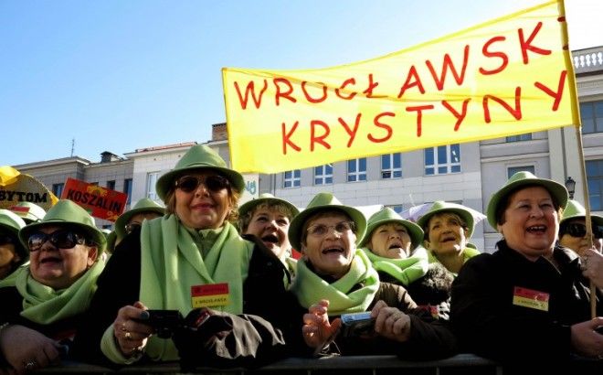 Kilkaset Krystyn obchodzilo swoje imieniny w Bialymstoku na XVII Ogolnopolskim Zjezdzie Krystyn Fot. Leon Stankiewicz/Reporter
