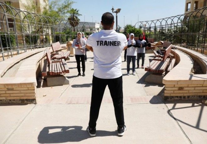 Египетские паркурщицы в хиджабах