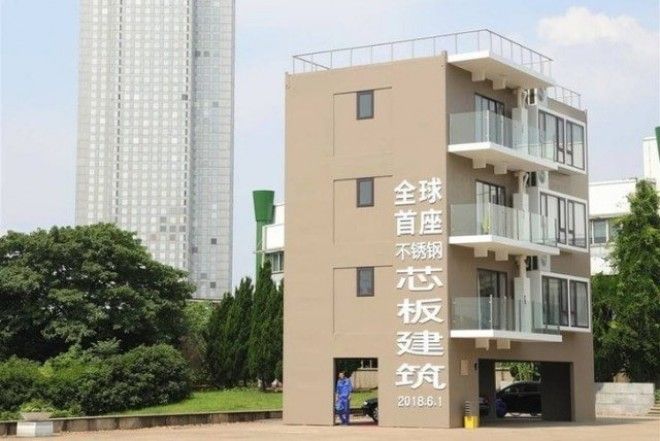 4. Инновационный китайский 4-этажный домик, который можно построить за одну ночь в мире, гениально, изобретения, на заметку, удобно, хитрости