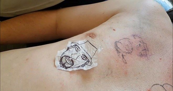 Зря тату-мастер решил поработать вслепую