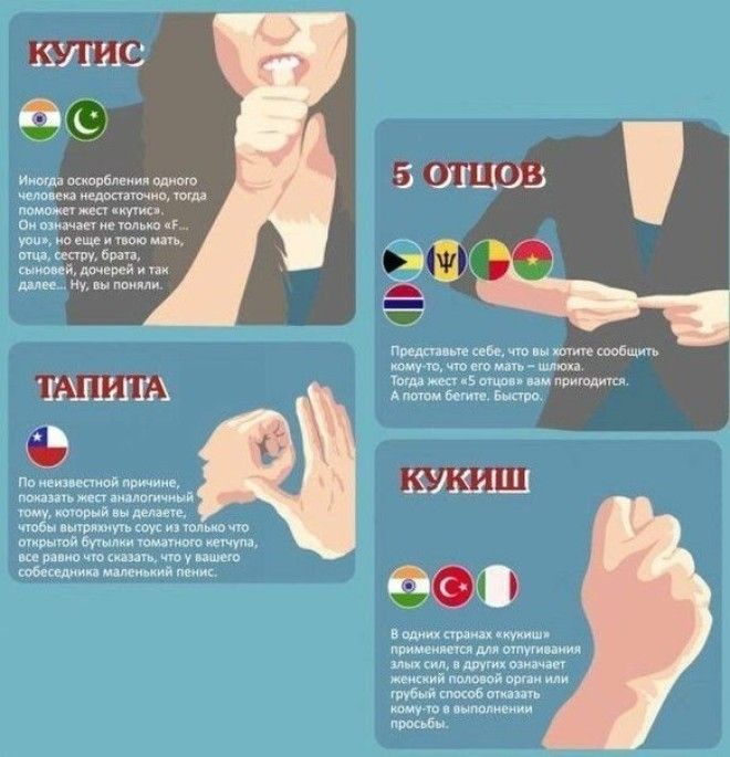 Грубые жесты мира5 фото