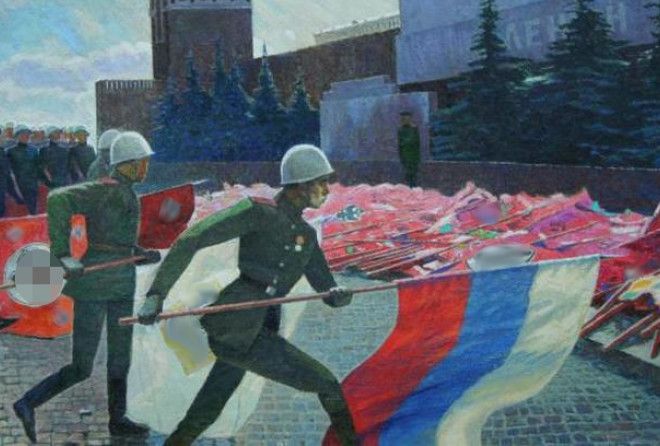 Долгие годы триколор был символом предательства.